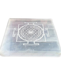 Selenite Charging Shree Chakra Plate