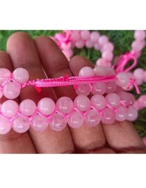 Rose quartz double bracelet