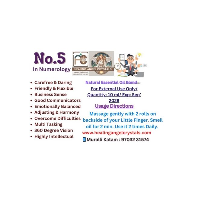 No 5 Numerology Oil