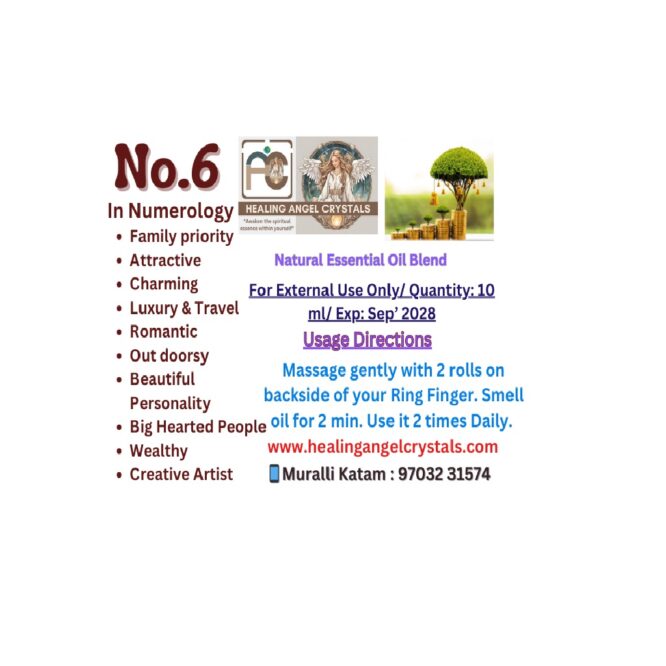 No 6 Numerology Oil