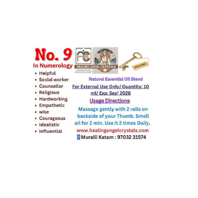 No 9 Numerology Oil