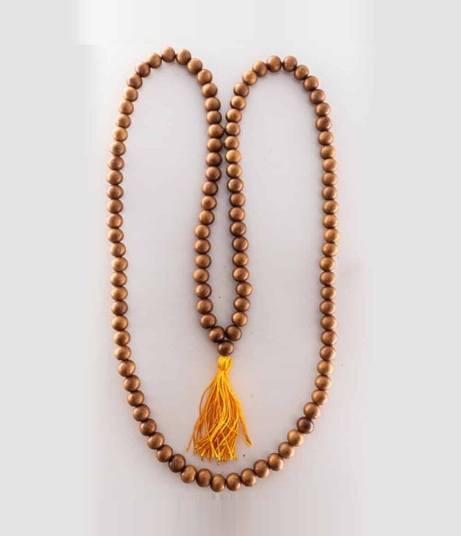 White Chandana Mala 8mm